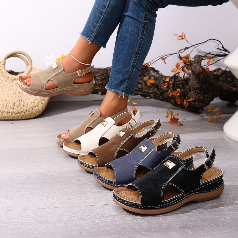 Women Plus Size Wide Fit Wedge - Women'S Shoes For Bunions avaliação e preço