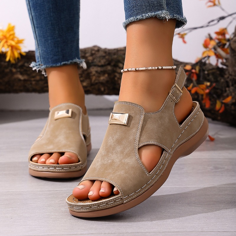 Women Plus Size Wide Fit Wedge - Women'S Shoes For Bunions avaliação e preço