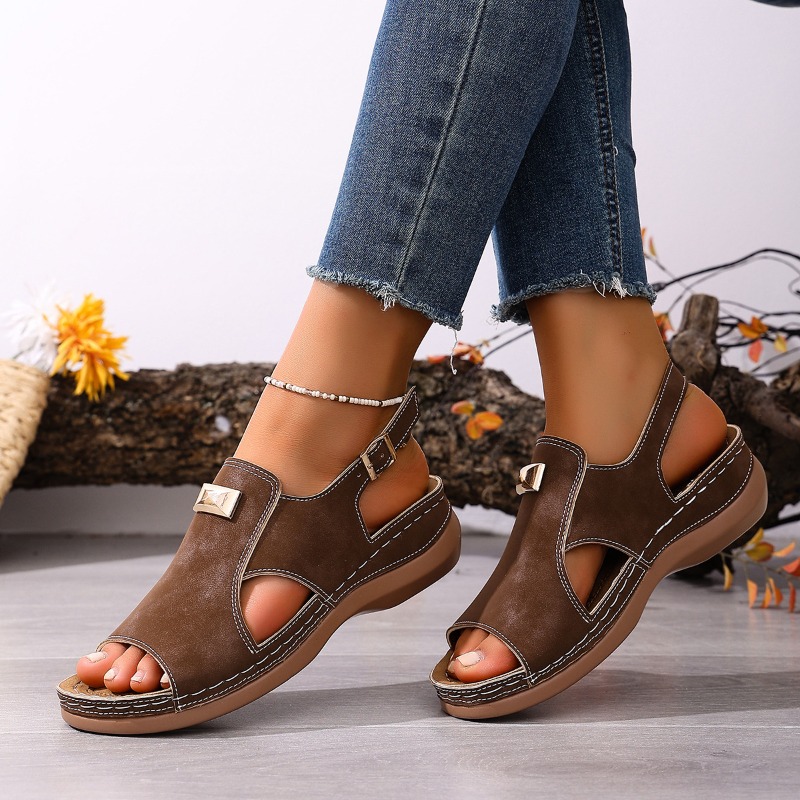 Women Plus Size Wide Fit Wedge - Women'S Shoes For Bunions avaliação e preço