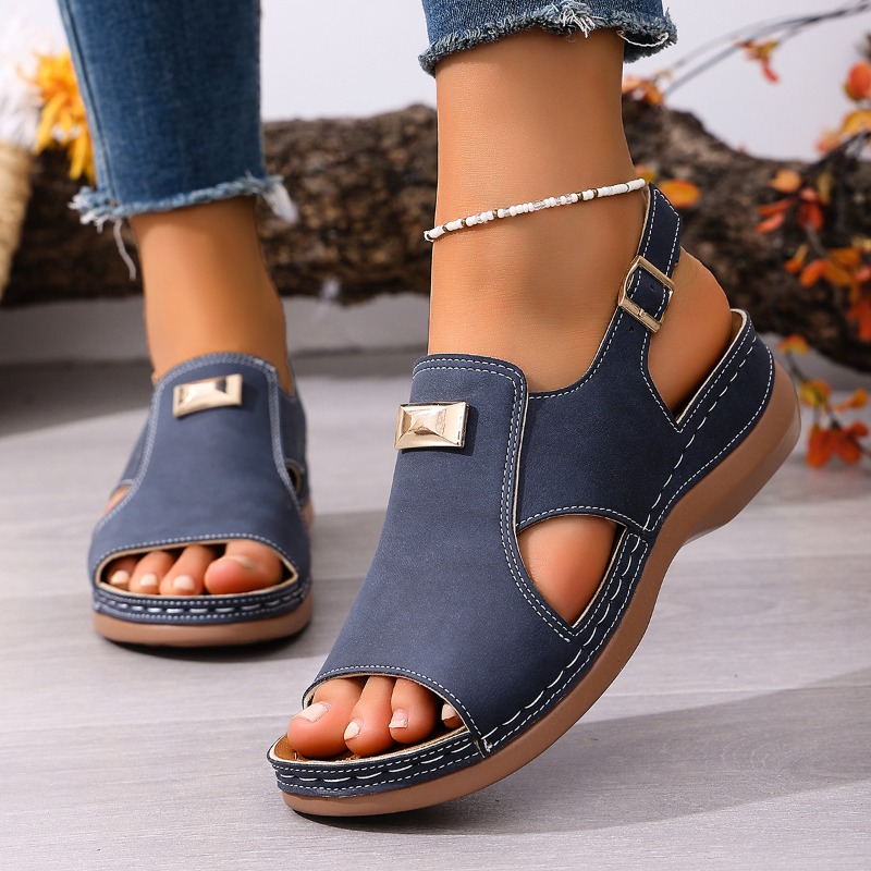 Women Plus Size Wide Fit Wedge - Women'S Shoes For Bunions avaliação e preço