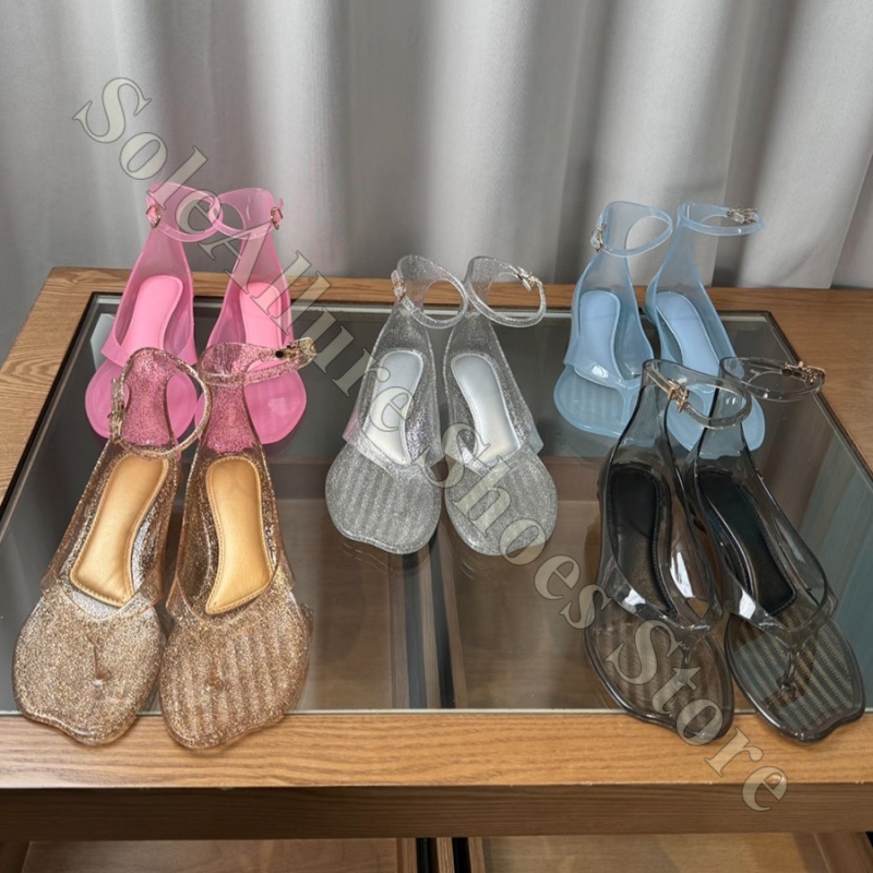 Glitter Jelly Sandals With Ank - Jelly Sandal Women avaliação e preço
