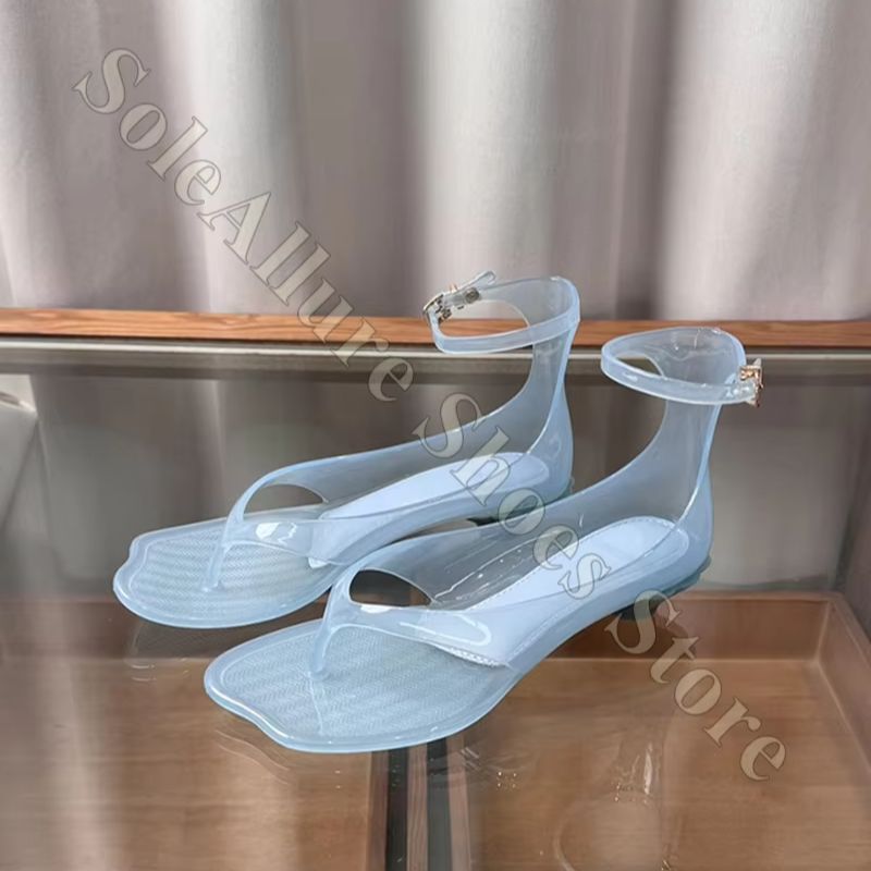 Glitter Jelly Sandals With Ank - Jelly Sandal Women avaliação e preço