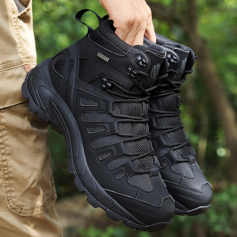 Men Army Shoes Waterproof Male - Suede Ankle Boot avaliação e preço