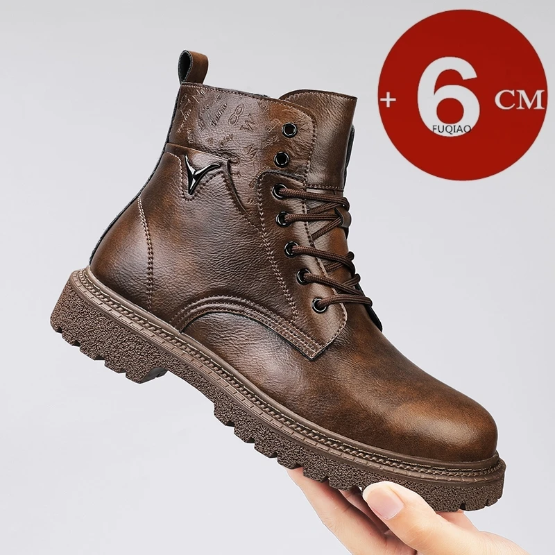 6cm Invisible Height Increasin - Suede Ankle Boot avaliação e preço
