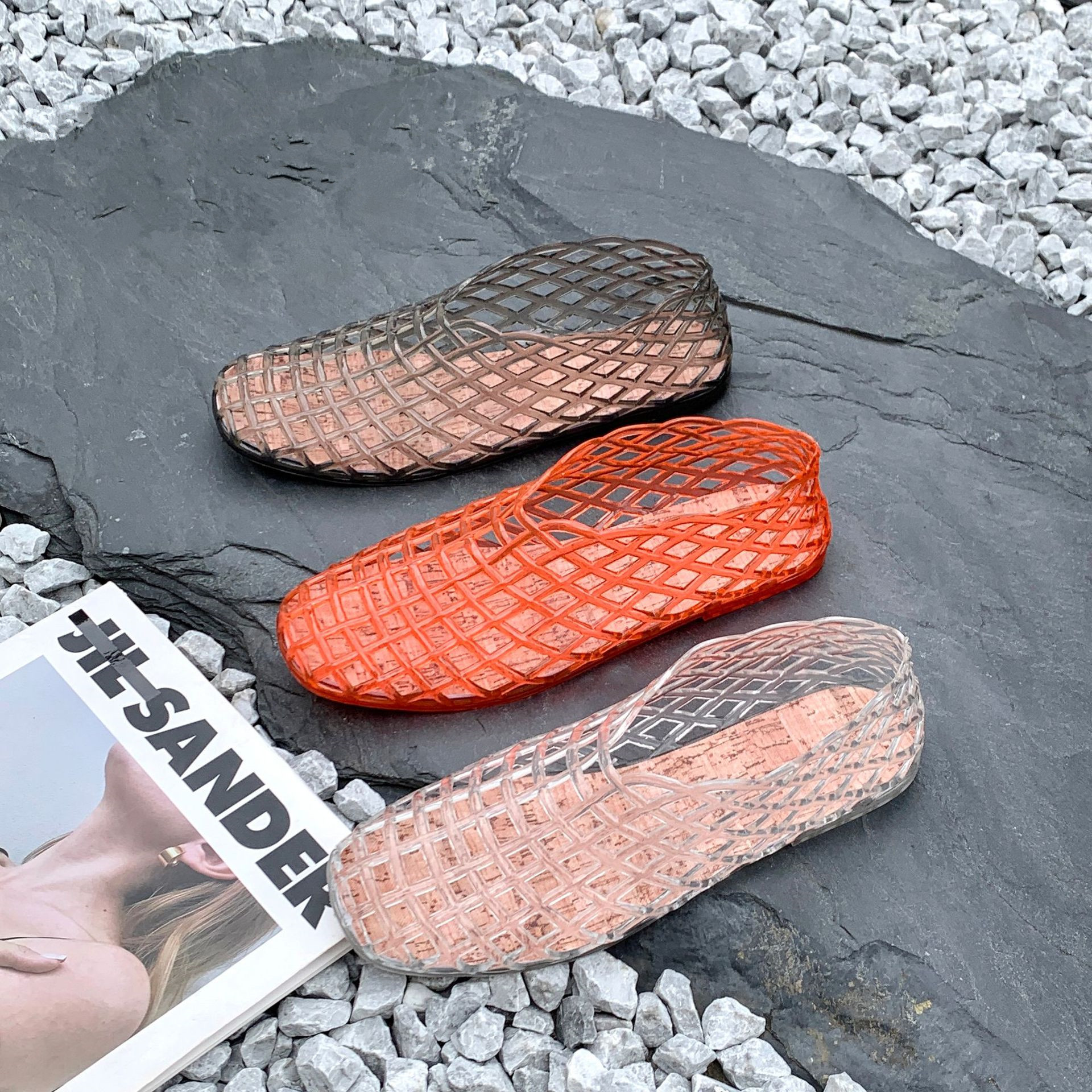 2025 Women's New Flat Sandals  - Jelly Sandal Women avaliação e preço