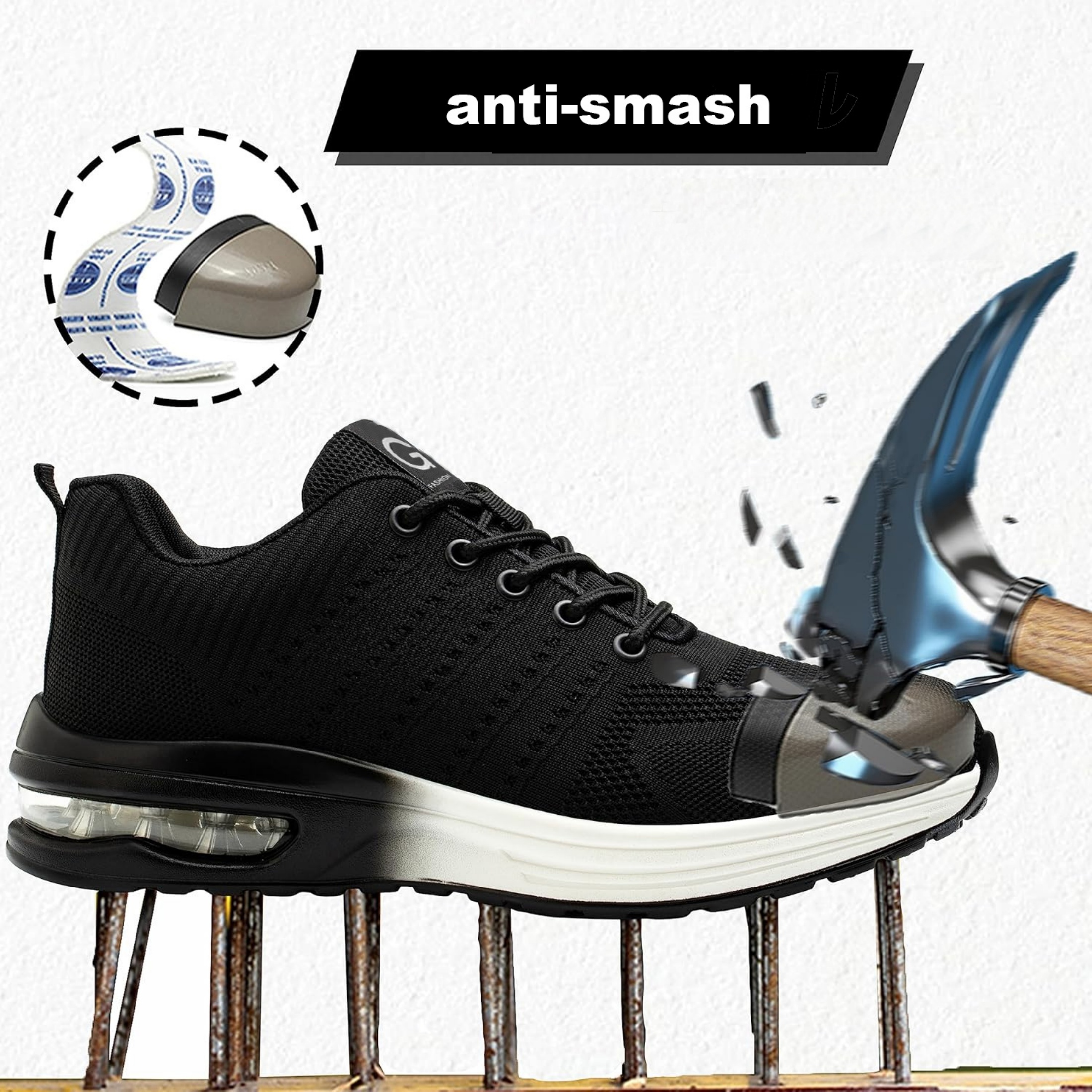 Indestructible Safety Shoes Fo - Women'S Shoes For Work avaliação e preço