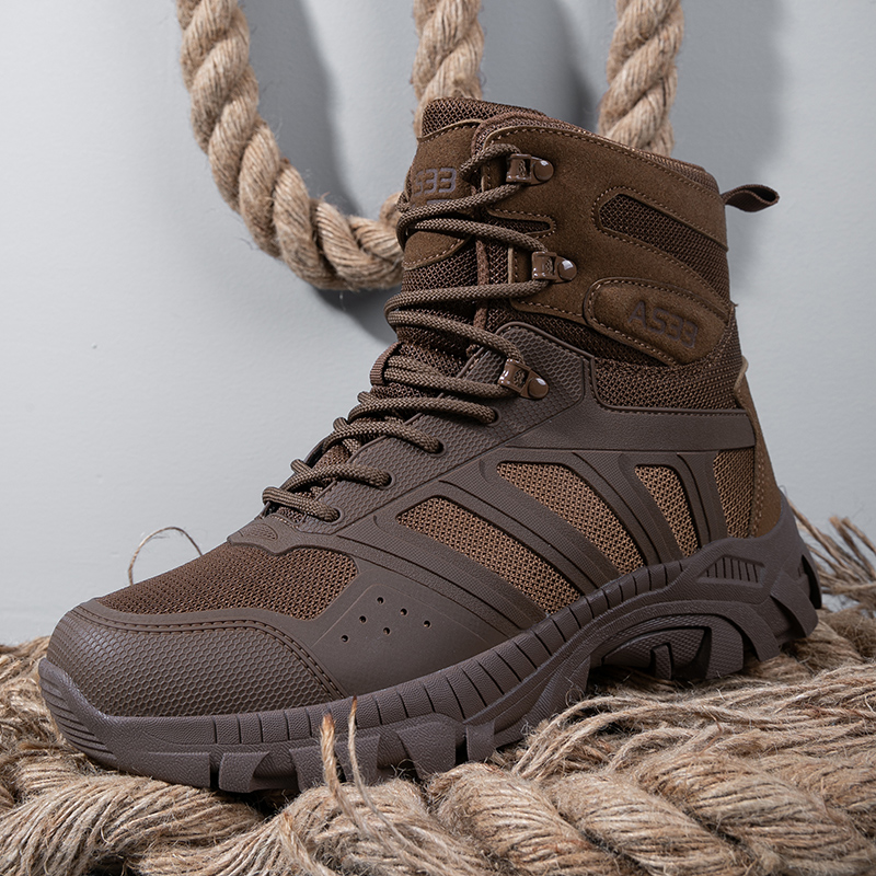 Men Tactical Boots Lace Up Des - Suede Ankle Boot avaliação e preço