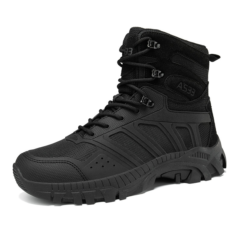 Men Tactical Boots Lace Up Des - Suede Ankle Boot avaliação e preço