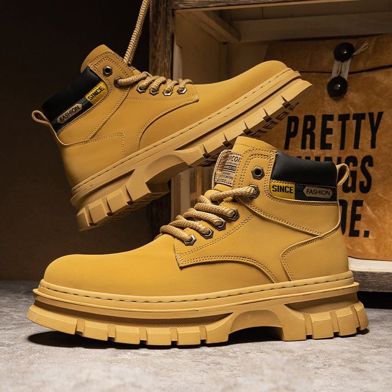 Vintage Men Platform Ankle Boo - Suede Ankle Boot avaliação e preço