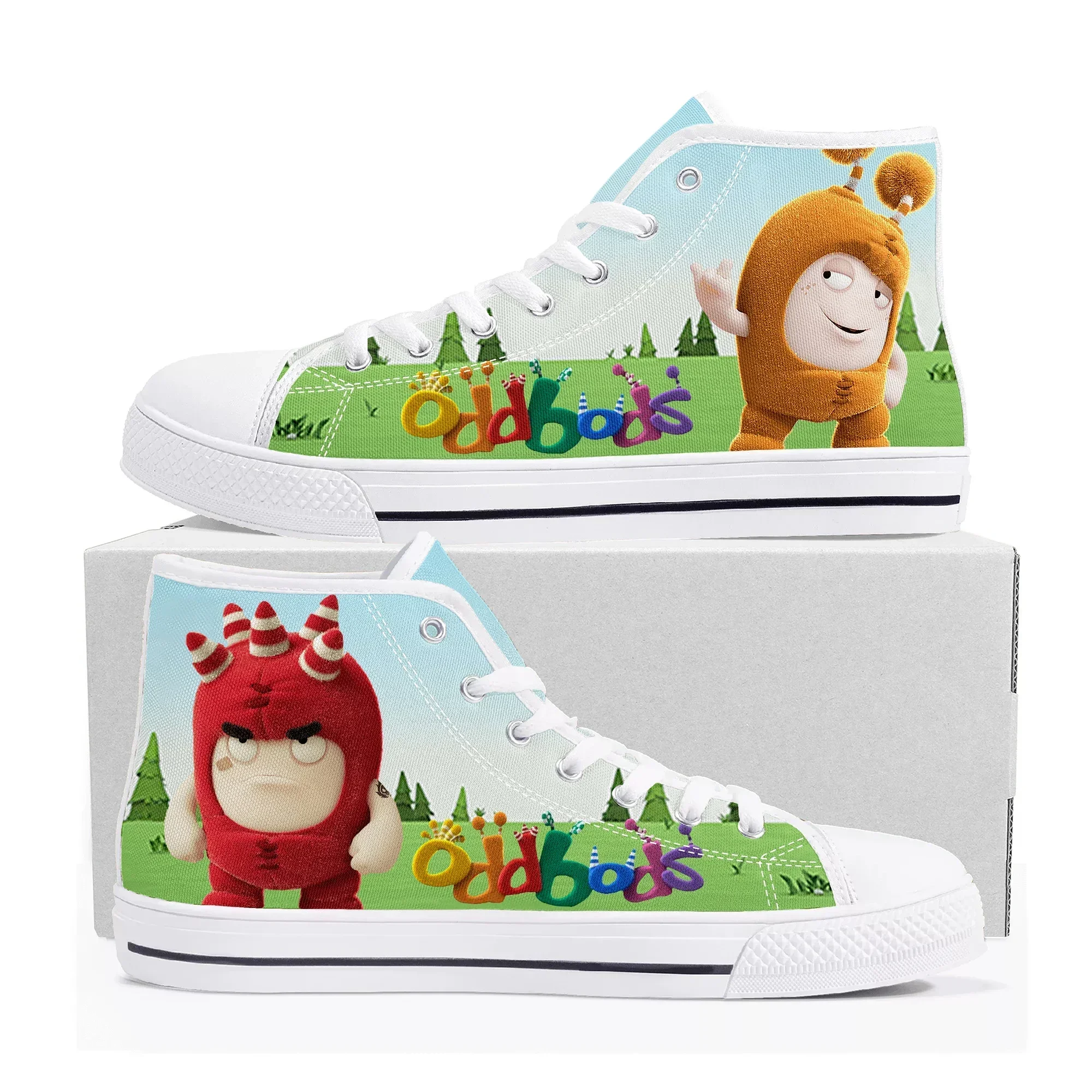 Oddbods High Top Sneakers Mens - Women Shoes Singapore avaliação e preço