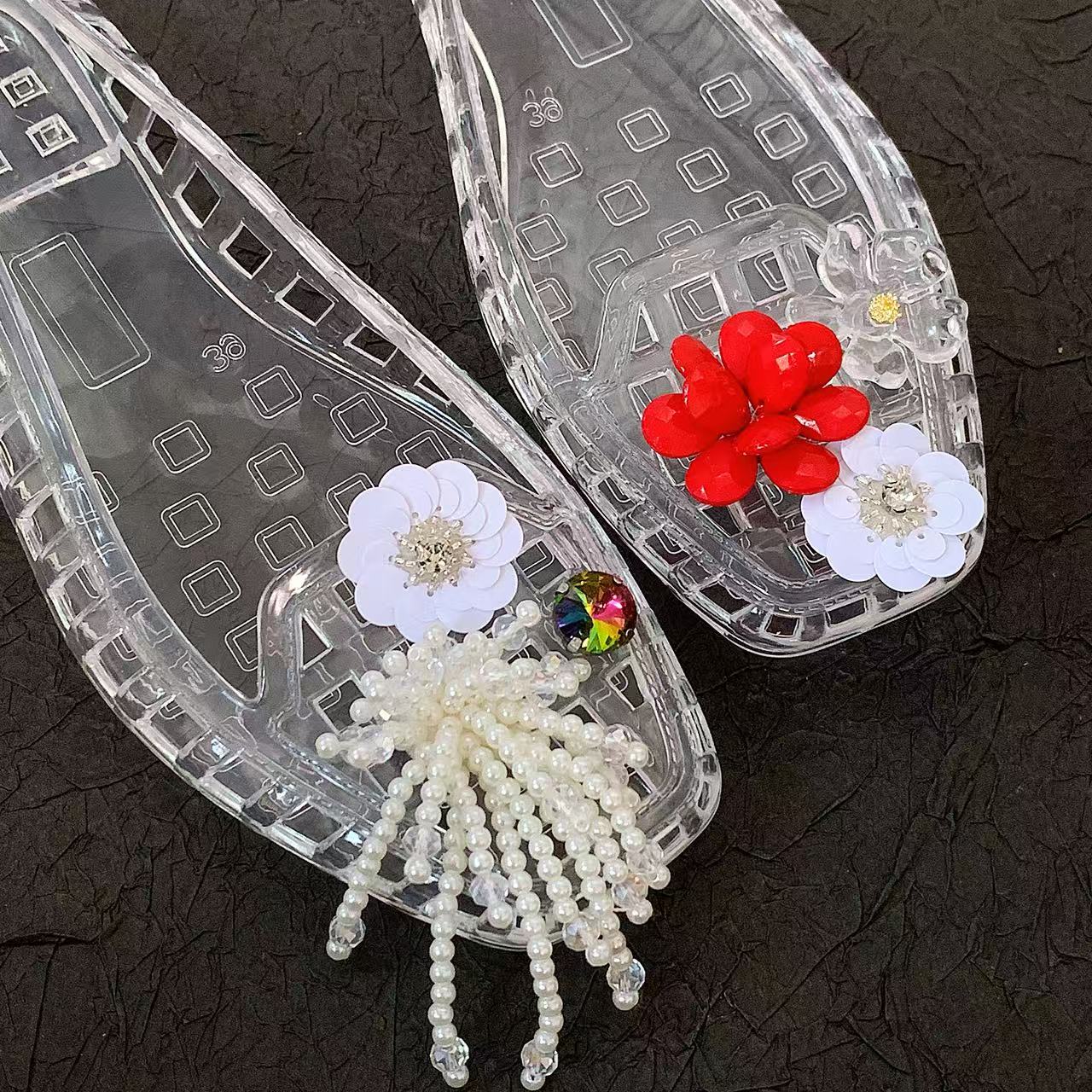 Jelly Crystal Shoes for Women, - Jelly Sandal Women avaliação e preço