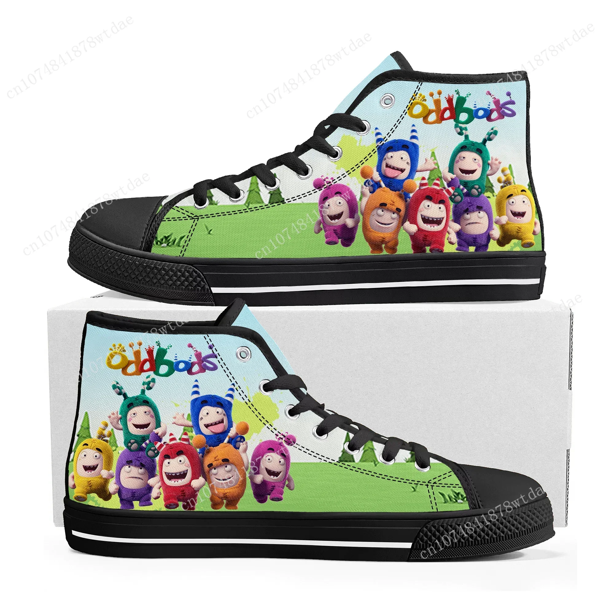 Oddbods High Top Sneakers Mens - Women Shoes Singapore avaliação e preço