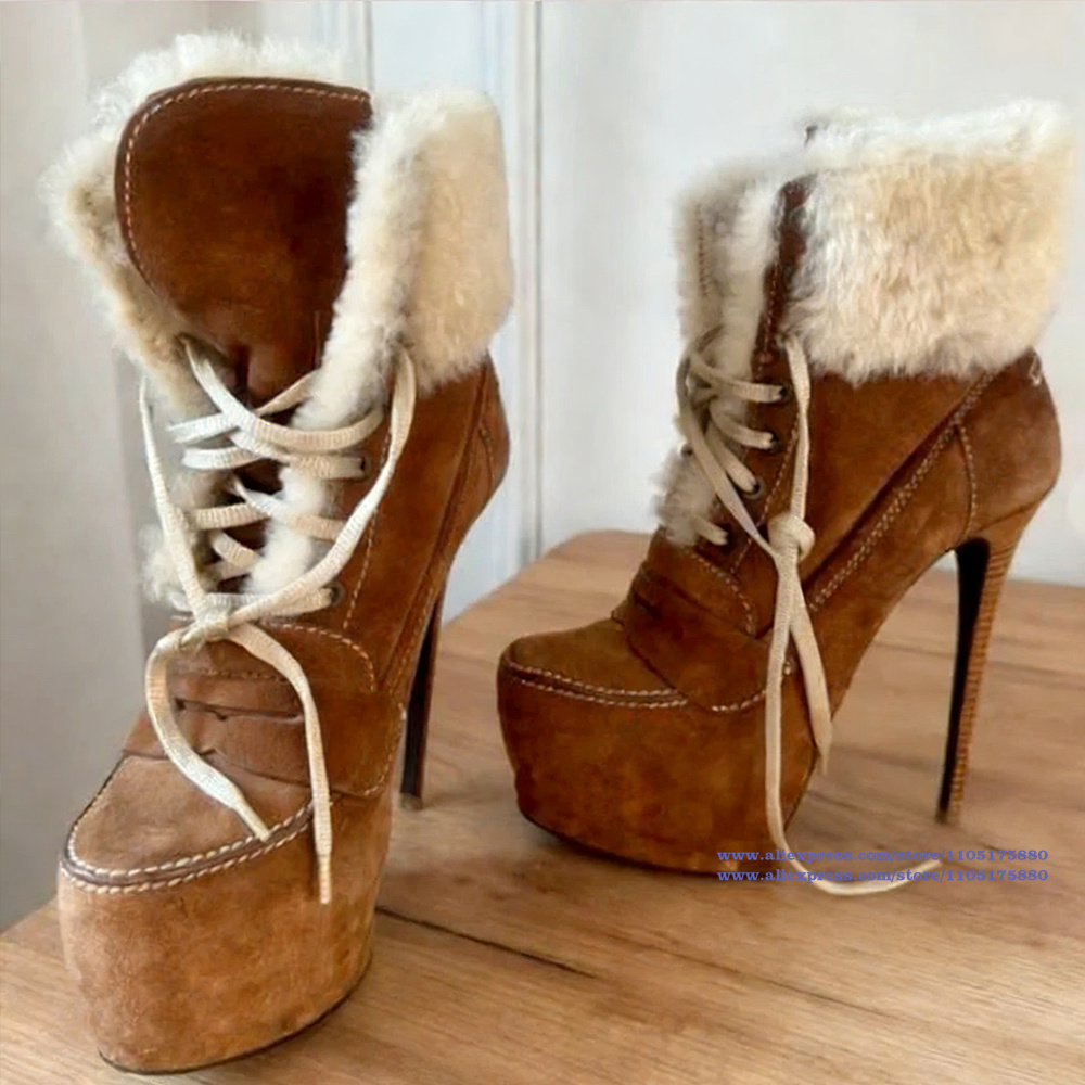 Brown Suede Stiletto Heels Ank - Suede Ankle Boot avaliação e preço