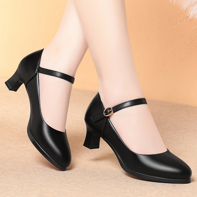 5cm Heels Flight Attendant Wor - Women'S Shoes For Work avaliação e preço