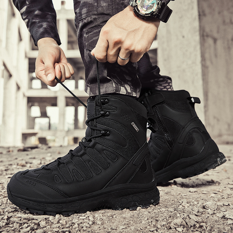 New Men Tactical Boots Militar - Suede Ankle Boot avaliação e preço