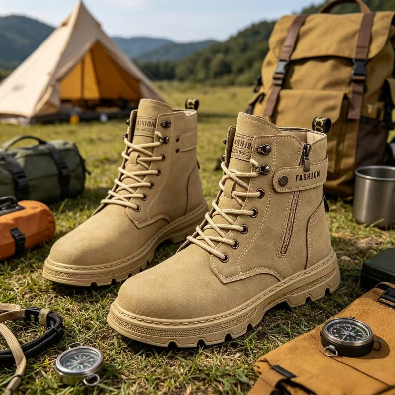 New Men's Versatile Casual Sho - Suede Ankle Boot avaliação e preço
