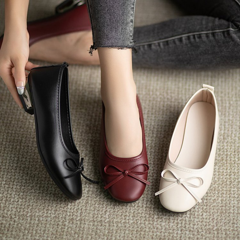 Elegant Bowknot Flat Shoes for - Women'S Shoes For Work avaliação e preço