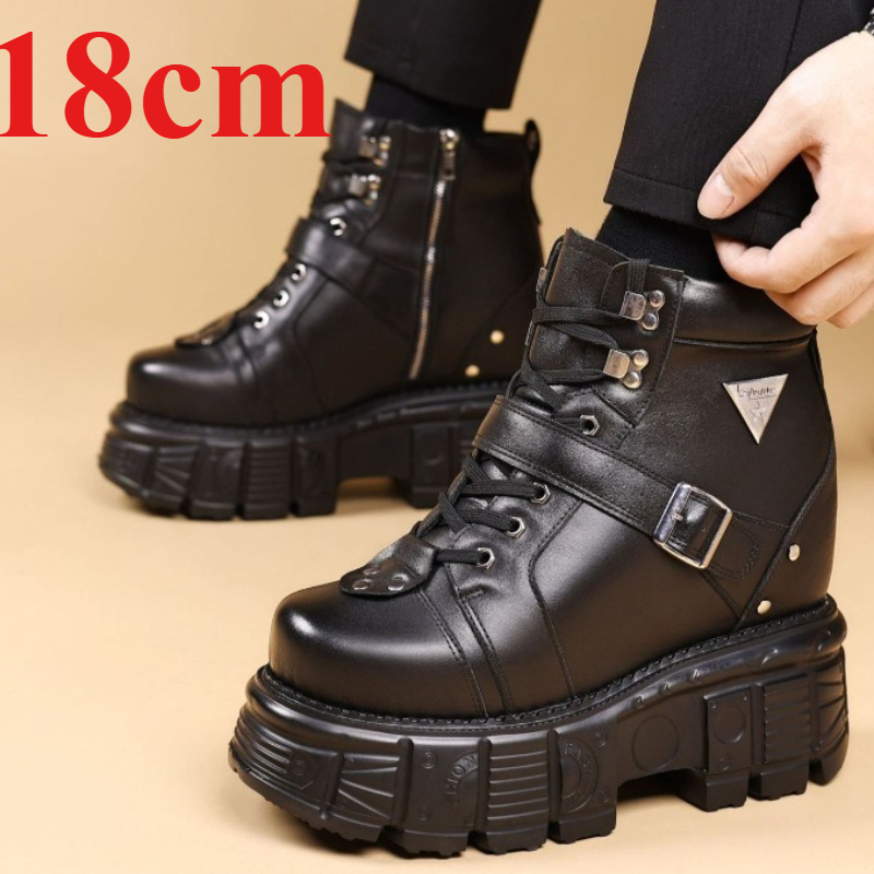 Genuine Leather Motorcycle Boo - Suede Ankle Boot avaliação e preço