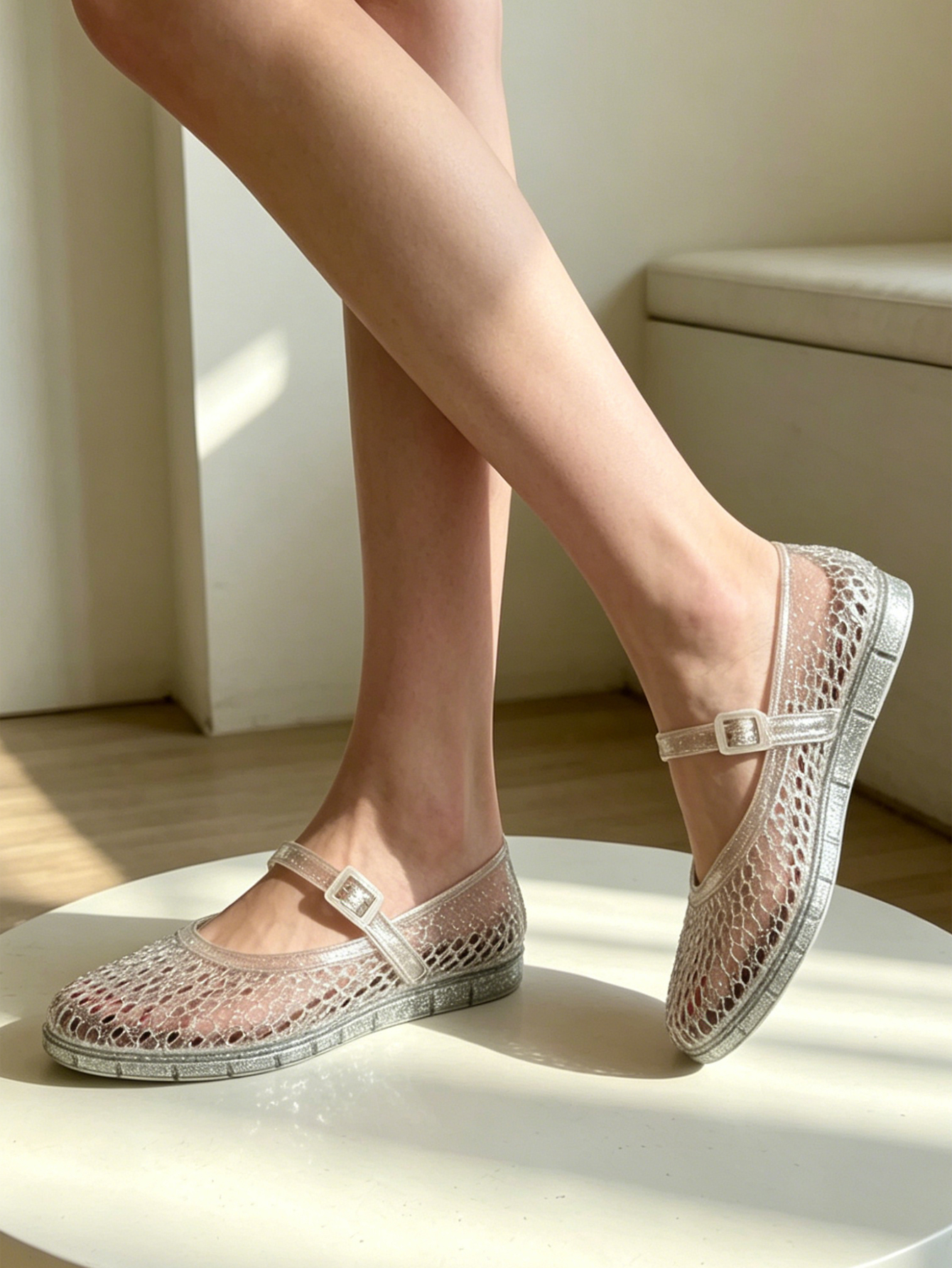 Women's Transparent PVC Mary J - Jelly Sandal Women avaliação e preço
