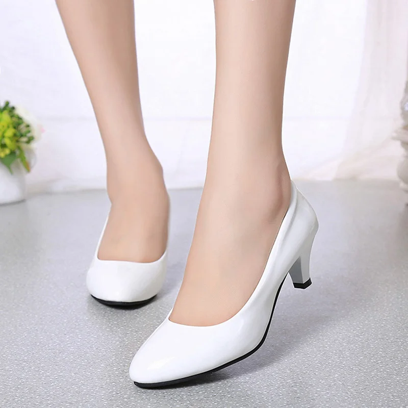 Female Pumps Nude Shallow Mout - Women'S Shoes For Work avaliação e preço