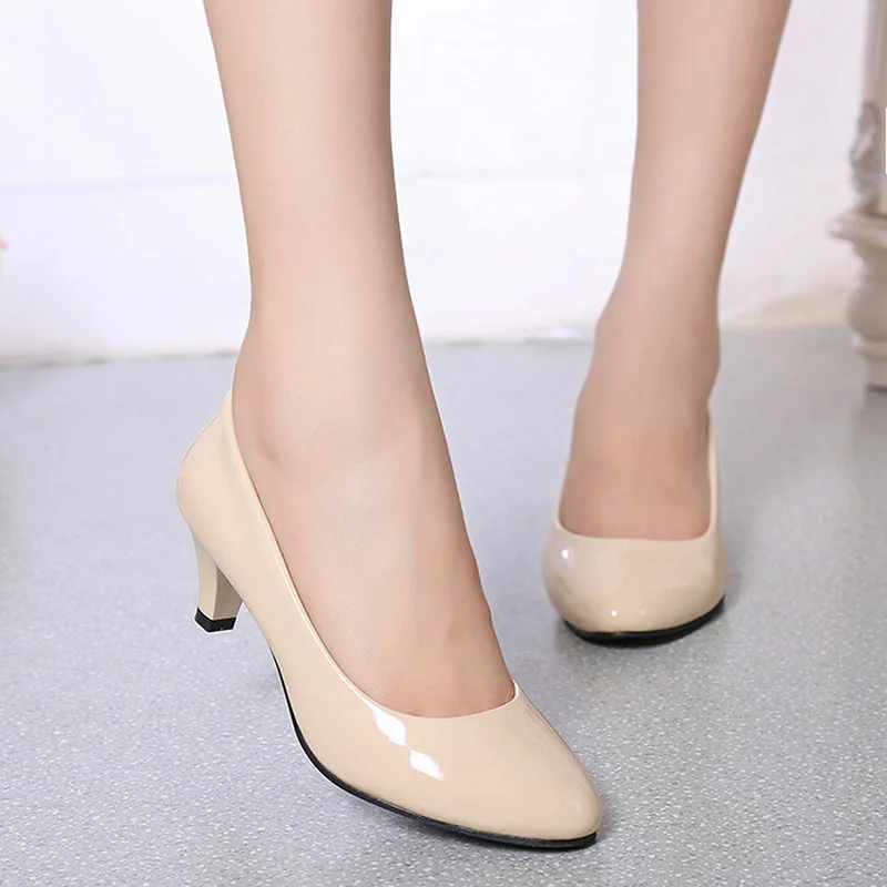 Female Pumps Nude Shallow Mout - Women'S Shoes For Work avaliação e preço