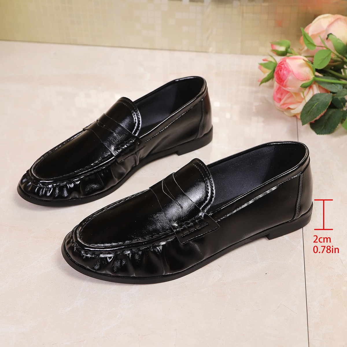 2026 Summer British Style Blac - Women'S Shoes For Work avaliação e preço