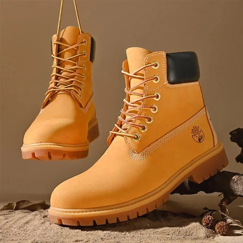Boots Men High Top Boots High  - Suede Ankle Boot avaliação e preço