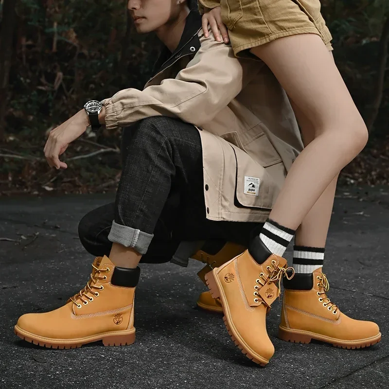 Boots Men High Top Boots High  - Suede Ankle Boot avaliação e preço