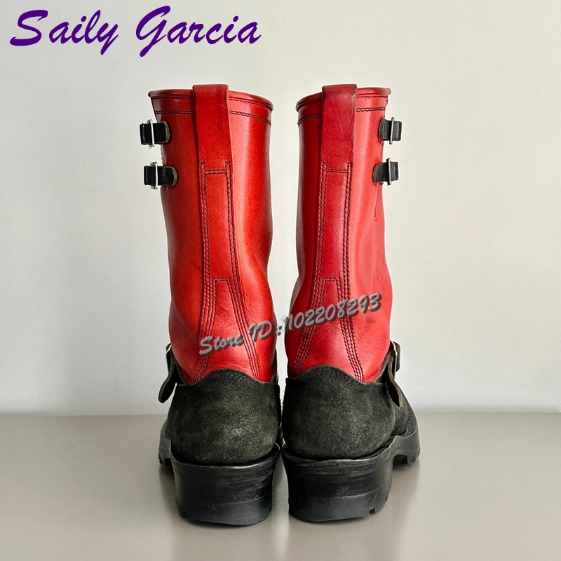 Dark Patchwork American Rider  - Women'S Shoes For Work avaliação e preço