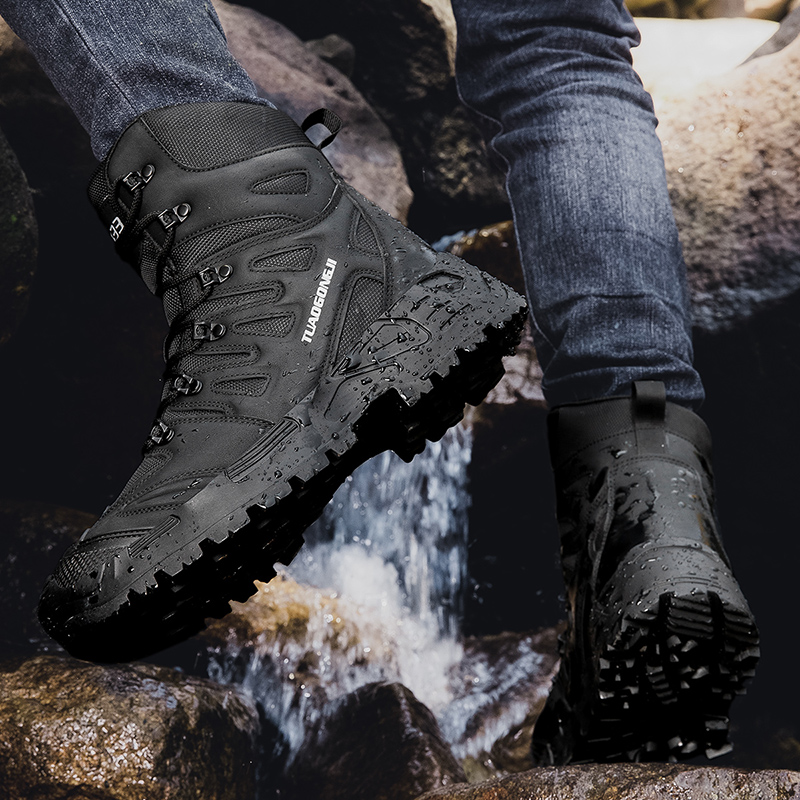 Men's Large Size Outdoor Tacti - Suede Ankle Boot avaliação e preço