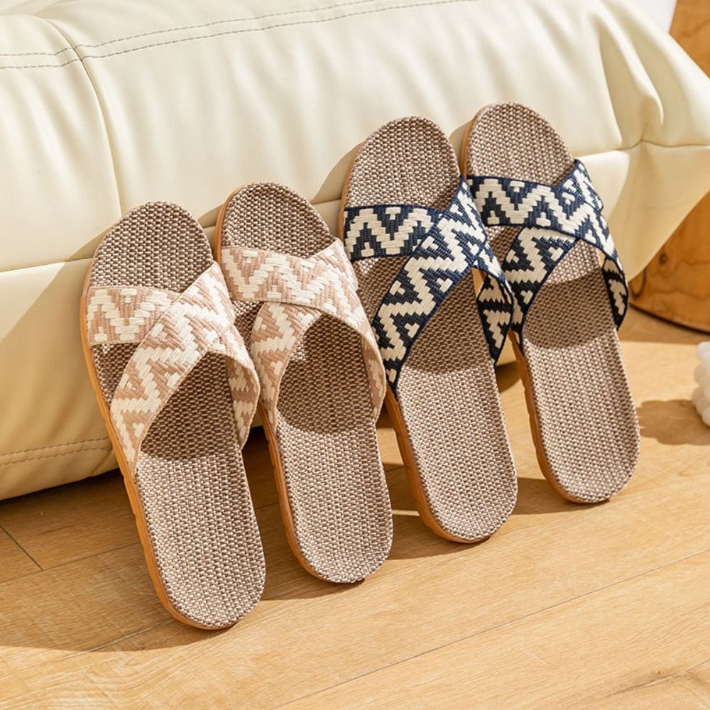 Fashion Ethnic Style Linen Cro - Jelly Sandal Women avaliação e preço