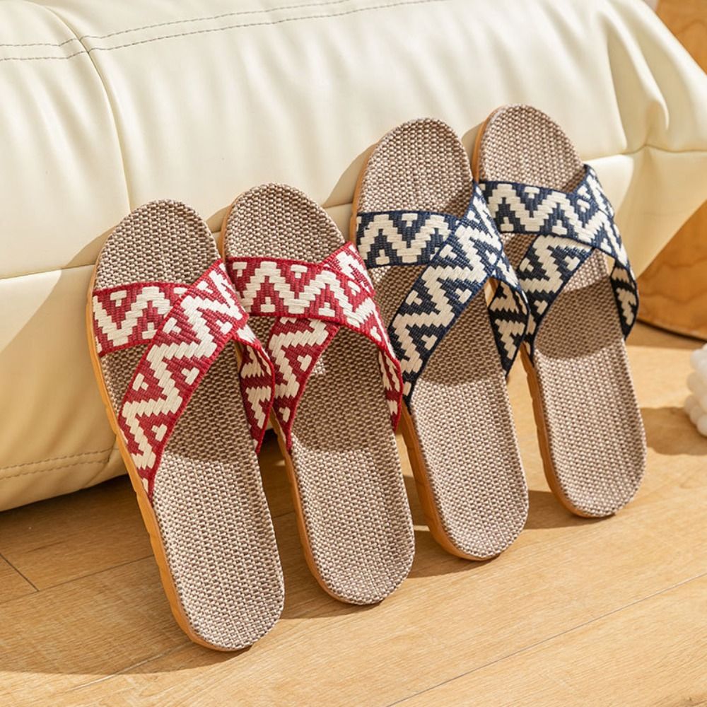 Fashion Ethnic Style Linen Cro - Jelly Sandal Women avaliação e preço